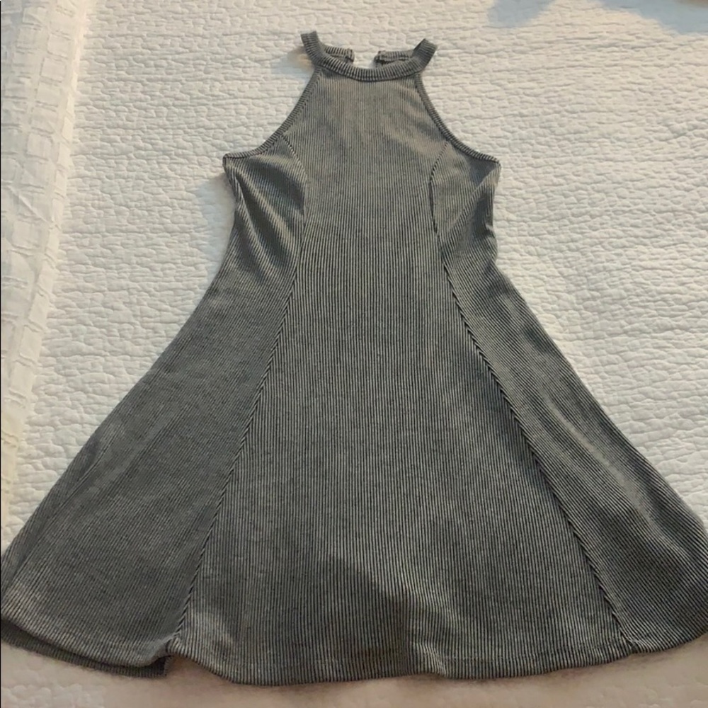 Ribbed skater dress